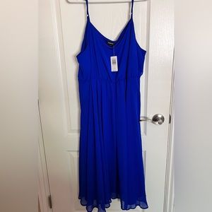 Torrid Midi Chiffon Pleated Dress